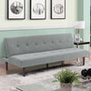 Fabric Sofa Bed Small Couch Settee Loveseat Sofabed Single Sleeper Recliner Beds
