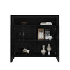 High Gloss 2 Doors Matt Body Sideboard Cupboard Kitchen Buffet Cabinet with LED