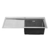 Large Deep Single Bowl Square 304 Stainless Steel Kitchen Sink w/ Drainer Kit UK