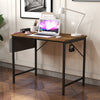 Study Computer Desk 100x50cm Home Office Writing Small Desk PC Table with Bag