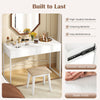 Multipurpose Computer Workstation Vanity Table-White