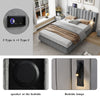DOUBLE KING 4FT6 5FT PLATFORM BED FRAME WITH BLUETOOTH STEREO & USB & LIGHTING