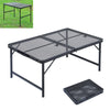 Folding Camping Table Trestle Picnic Party Catering BBQ 2ft 3ft Black Aluminum