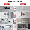LED Bathroom Mirror Cabinet With Shaver Socket /Demister/Clock/Storage Cupboard