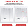 Illuminated LED Bathroom Mirror Cabinet With Shaver Socket Demister Touch Sensor