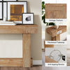 63-Inch Console Table, Farmhouse Wooden Entryway Sofa Table Behind the Couch