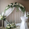Moongate Round Wedding Arch Metal Backdrop Stand Flower Garland Frame Venue Deco