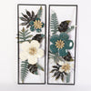 Metal Wall Art Flower Hangings Wall Sculptures Livingroom Decor Ornament 33*21in