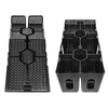 Heavy Duty Plastic Car Ramps 2.5 Ton Capacity 1 Pair Vehicles Garage Car Service