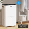20L/Day Electric Dehumidifier for Home - Automatic Humidity Sensor & Display