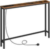 HOOBRO Console Table Hallway Table 100 x 15 x 80 cm Sofa Table Side Table