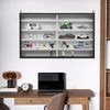 Wooden Wall Hanging Shelf Ornaments Model Display Storage Cabinet Organizer Rack