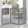 3 Panels Folding Pet Gate Baby Safety Fence Dog Play Pen Barrier w/Support Feet