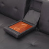 Panana Fabric Sofa Bed Sofabed with Drink Holders Recliner Free Bolster Cushions