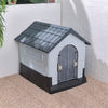 Small- Large Dog House Outdoor Indoor Puppy Shelter Dog Kennel with Air Vents UK