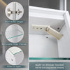 Anti Fog Infrared Sensor LED illuminated Bathroom Mirror Cabinet Shaver Socket
