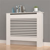92/100cm Tall Radiator Cover Wood Cabinet MDF Grill Shelf Panel Protector