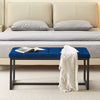 Velvet Padded Ottoman Stool Bed Bench Dining Bench Multicolor Livingroom Bedroom