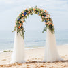 2.6m Free Standing Circular Arch Flower Stand 3 Poles Moon Door Archway Backdrop