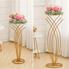 50-100CM Gold Geometric Plinth Flowers Stand Pedestal Wedding Decor Centrepiece