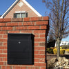 Letter Post Mail Box Metal Wall Door Gate Fence Garden Home House Lockable