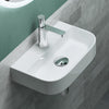 Countertop Basin Bathroom Sink Ceramic Rectangle Small Sink 380mm Wide