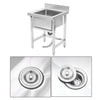 Metal Domestic Commercial Catering Sink Stainless Steel Bowl Wash Basin Kitchen