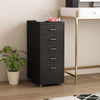 Metal 5 Drawers Filing Pedestal Cabinet Mobile Under Desk Office Chest of Drawer