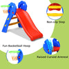 Folding First Climber Slide Set Kids Child Outdoor Indoor Play Basketball Hoop
