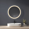 Bathroom Mirror Round LED Illuminated Lights with Demister Touch Switch Heilmetz