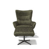 Modulax Jimmy Celine Olive Swivel Lounge Chair & Footstool RRP £1299