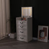 Modern Makeup Vanity Dressing Table with Stool Set Flip Top LED Mirror Storage