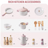Robud Kids Kitchen Playset Wooden Cooking Toy Play Kitchen Pretend Play Toys