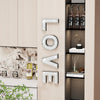 4Pcs Independent Letters Home Love Glam Crystal Diamond Letters Sign Wall Deco
