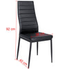 2 4 6 Kitchen Dining Room Chairs Dinning Chair PU Leather Padded Seats Metal Leg