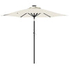 Bulliing Garden Parasol with Steel White 225x225x212 ,Beach Parasol, C5T2