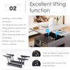 LIFT TOP COFFEE TABLE WITH 2 DRAWERS, SHELF STORAGE HYDRAULIC TEA TABLE DESK
