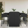 Garden Bar Set 5 Piece, Bar Table Set with Cushions, Table and Chairs for U7C0