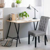 Parson Accent Diner Chairs Dining Room Chairs Set of 2 w/Padded Seat-Grey