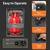 4.2kw Portable Gas Cabinet Heater Home Office Calor Butane With Hose & Regulator