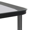 Nesting Coffee Table Side Table with Drawer High-Gloss Tabletop Square Set of 2