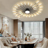 LED Ceiling Light Modern Dimmable Ceiling Lamp Flush Mount Gold/Black Design wit