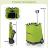 Lightweight Trolley Dolly Folding Aluminum Utility Cart Shopping Trolley