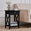 Narrow Sofa Side Bedside Table Cabinet Nightstand Storage Drawer Shelf Racking