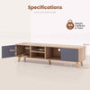 Wooden Display Table Home TV stand Media Console Table for TVs up to 65