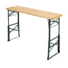 Folding Wooden Beer Table and Bench Set Garden Outdoor Bistro Bench Desk Chairs