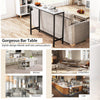 Rectangular Kitchen Dining Table Long Sofa Console Table-White