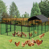 Large Metal Chicken Coop Poultry Cage Hen Run Exercise Playpen Wire Fence Garden