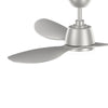 3 Blades 52inch Ceiling Fan Light 6 Speed Timer Remote Control Chandelier Silver