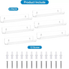 6 Pack Acrylic Nail Polish Rack Clear Wall Mounted Shelf Holder Display Storage